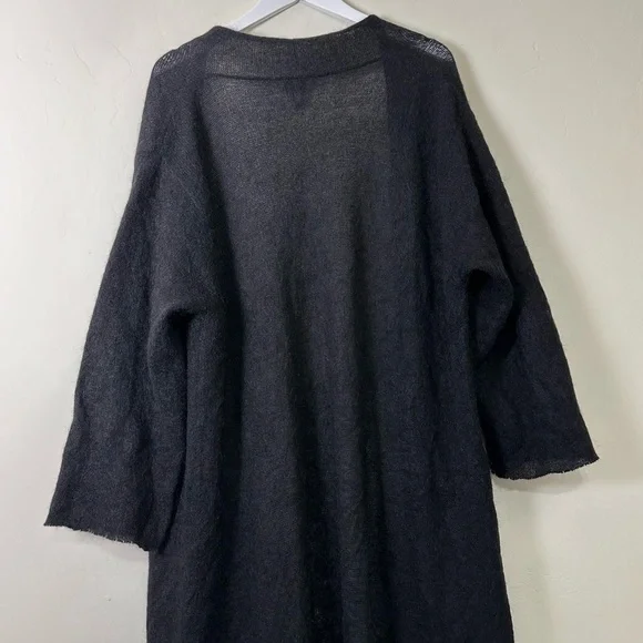 Eileen Fisher Mohair Wool Slouchy Oversized Cardigan - Picture 10 of 11